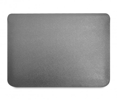 Guess Saffiano Triangle Metal Logo Computer Sleeve 13|14" Silver image 2