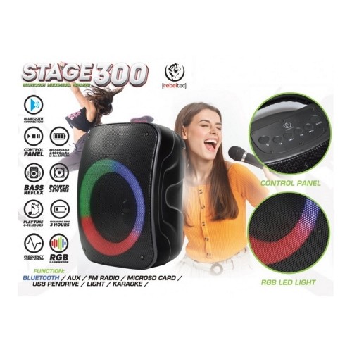 Rebeltec Bluetooth speaker STAGE 300 black image 2