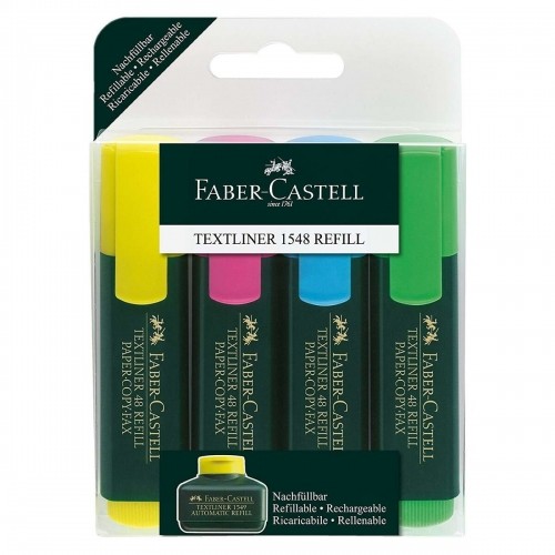 Set of Markers Faber-Castell Fluorescent Multicolour (5 Units) image 2