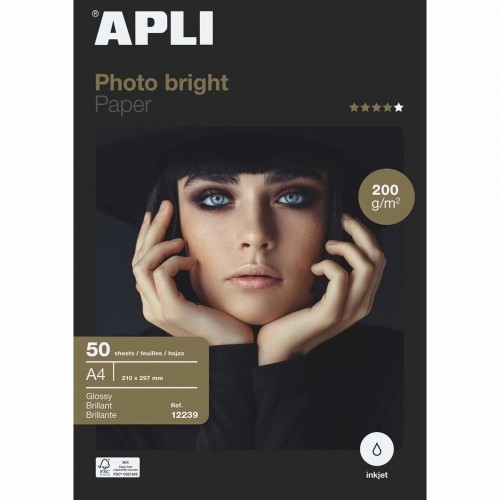 Глянцевая фотобумага Apli Inkjet A4 200 g/m² image 2