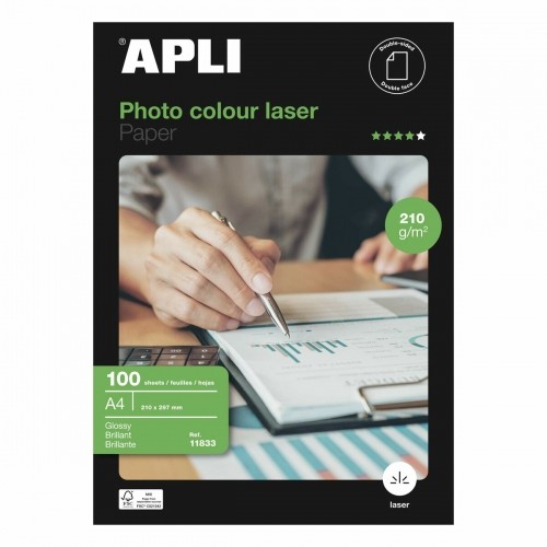 Глянцевая фотобумага Apli Laser 100 Листья Двухстороннее A4 160 g/m2 image 2