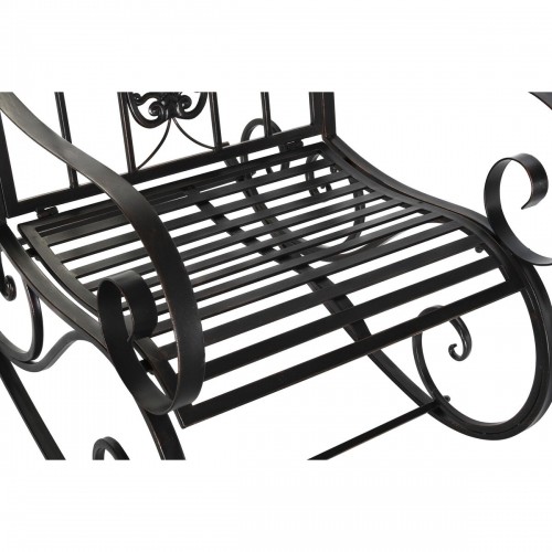 Rocking Chair DKD Home Decor Black Metal Aluminium 63 x 89 x 92 cm image 2