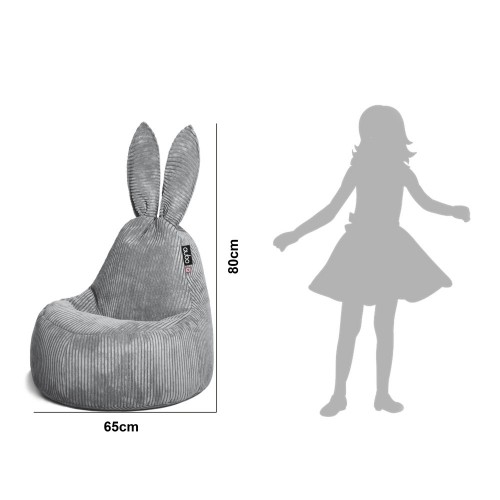 Qubo™ Baby Rabbit Mango VELVET FIT пуф (кресло-мешок) image 2
