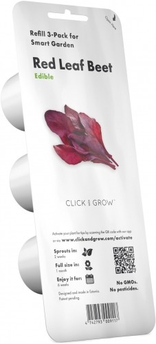 Click & Grow Smart Garden uzpilde Sarkano biešu lapas 3gb. image 2