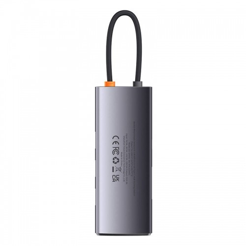 Hub 6in1 Baseus Metal Gleam Series, USB-C to 3x USB 3.0 + USB-C PD +  microSD|SD image 2