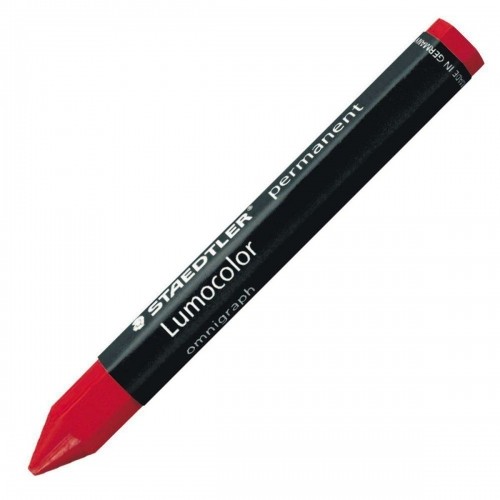 Coloured crayons Staedtler Lumocolor Permanent Red (12 Units) image 2