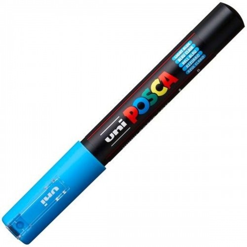 Marker pen/felt-tip pen POSCA PC-1M Blue Light Blue (6 Units) image 2