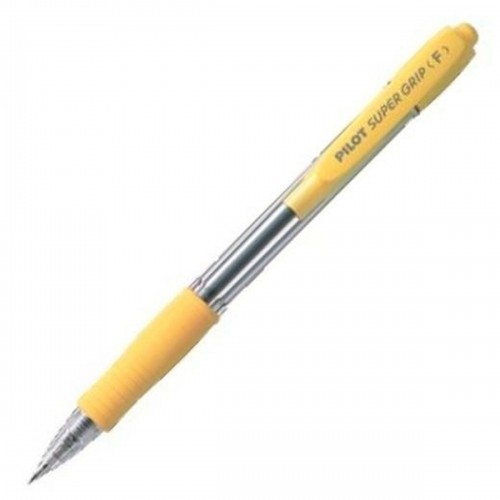 Pen Pilot Supergrip Yellow 0,4 mm (12 Units) image 2