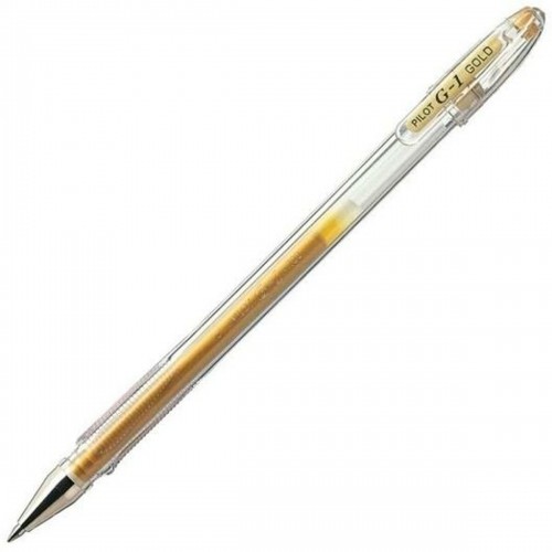 Roller Pen Pilot G-1 Golden 0,4 mm (12 Units) image 2