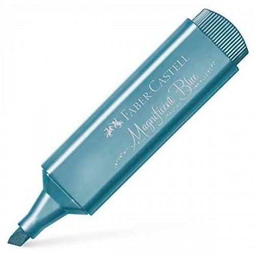 Флуоресцентный маркер Faber-Castell Textliner 46 Электрический синий 10 штук image 2
