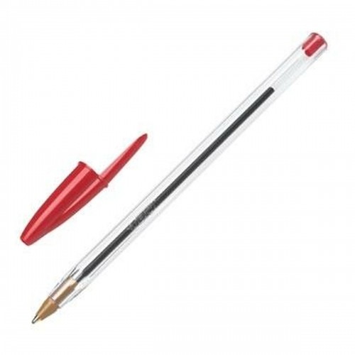Pildspalva Bic Cristal Oriģināls 0,32 mm Sarkans Mediji 50 gb. image 2