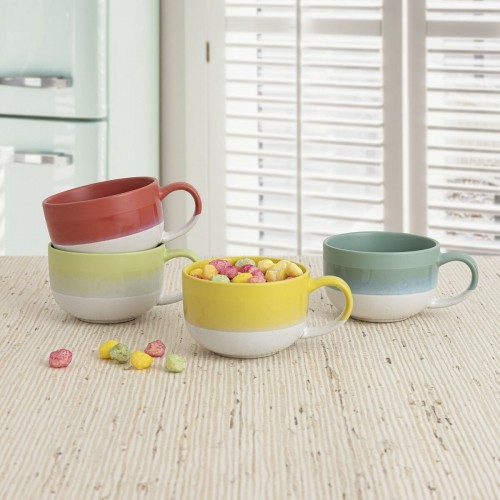 Cup Quid Atenua Ceramic Multicolour (460 ml) (12 Units) image 2