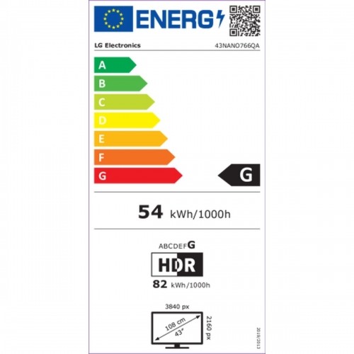 Смарт-ТВ LG 43NANO766QA 43" 4K ULTRA HD LED WI-FI 3840 x 2160 px Ultra HD 4K NanoCell image 2