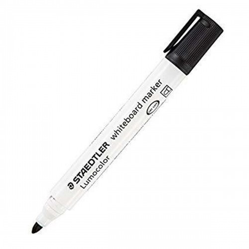 Felt-tip pens Staedtler Whiteboard White Black (10 Units) (1 Unit) image 2