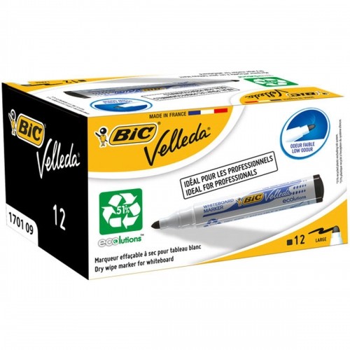 Жидкие маркеры Bic Velleda Ecolutions 1701 Чёрный (12 штук) image 2