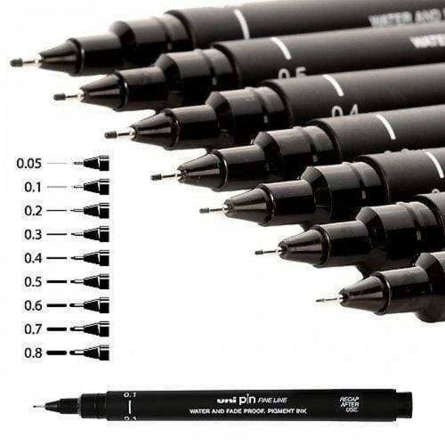 Постоянный маркер Uni-Ball PIN02-200(S) Чёрный (12 штук) image 2