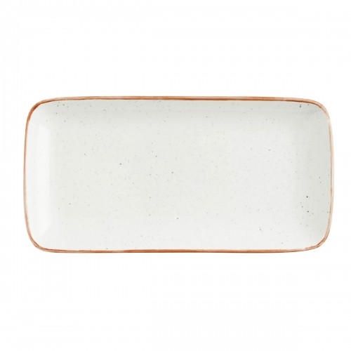 Serving Platter Ariane Terra Rectangular Ceramic Beige (28 x 14 cm) (6 Units) image 2