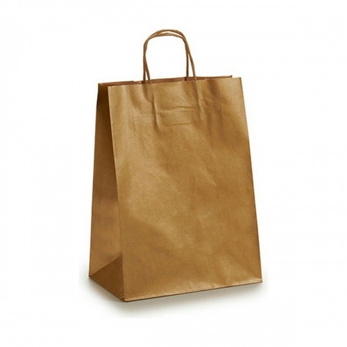 Paper Bag Golden (24 x 12 x 40 cm) (25 Units) image 2