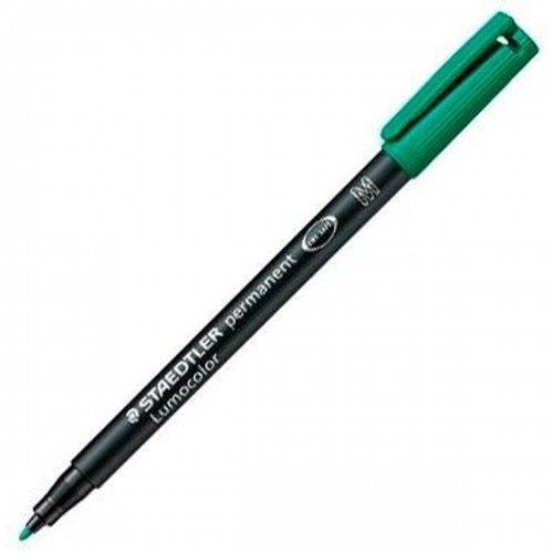 Permanent marker Staedtler Lumocolor 313-5 M Green (10 Units) image 2