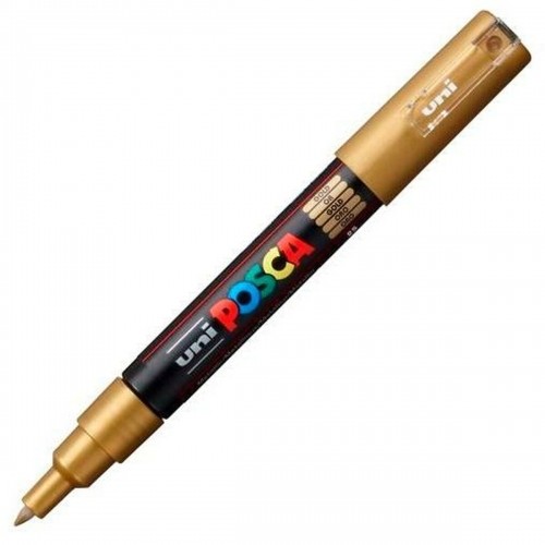 Felt-tip pens POSCA PC-1M Golden (6 Units) image 2