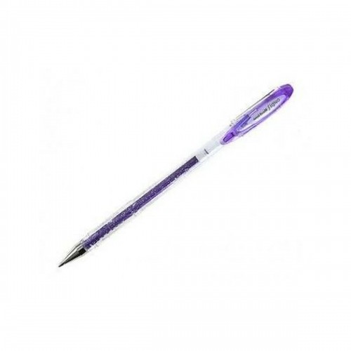 Liquid ink ballpoint pen Uni-Ball Sparkling UM-120SP Violets 12 gb. image 2