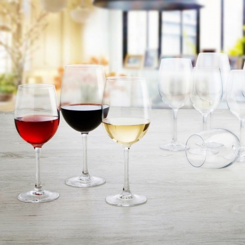 Bigbuy Home Vīna glāze Ebro Caurspīdīgs Stikls (580 ml) (6 gb.) image 2