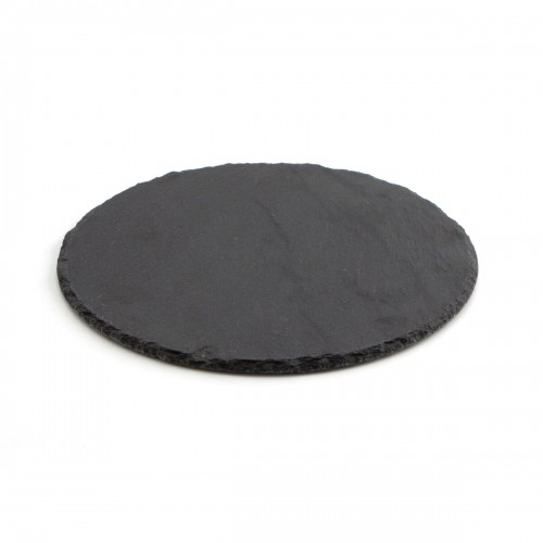 Slate Effect Ceramic Tray Quid Select Circular Black (12 Units) image 2