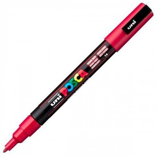 Marker pen/felt-tip pen POSCA PC-3M Dark Red (6 Units) image 2