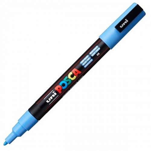 Marķiera Pildspalva POSCA PC-3M Debesu zils (6 gb.) image 2