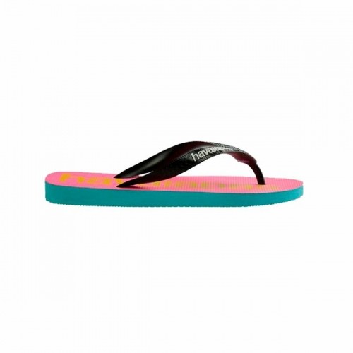 Pludmales sandales sievietēm Havaianas Top Logomania Zils Rozā image 2