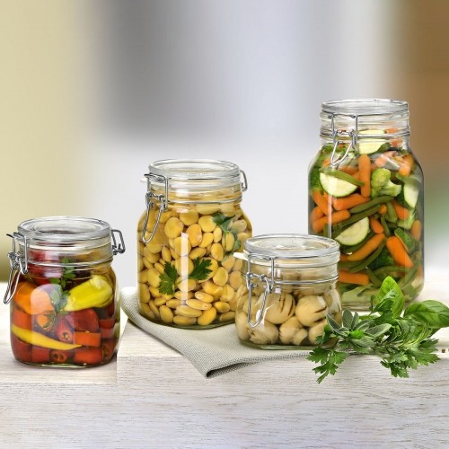 Food Preservation Container Bormioli Rocco Fido Transparent Glass (500 ml) (6 Units) image 2