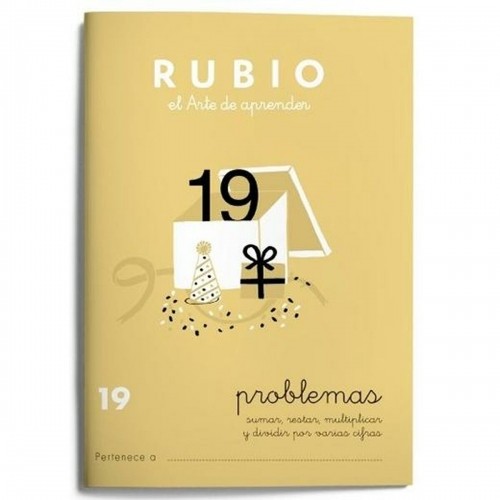 Maths exercise book Rubio Nº19 A5 Spanish 20 Sheets (10 Units) image 2