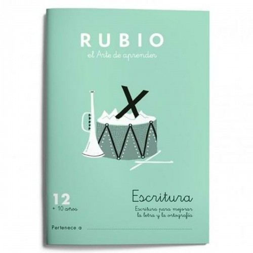 Writing and calligraphy notebook Rubio Nº12 A5 Spanish 20 Sheets (10 Units) image 2