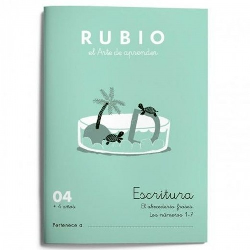 Writing and calligraphy notebook Rubio Nº04 A5 Spanish 20 Sheets (10 Units) image 2