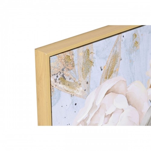 Картина DKD Home Decor Цветы романтик (2 штук) (60 x 3,5 x 60 cm) image 2