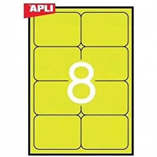 Клеи / Этикетки Apli 99,1 x 67,7 mm Жёлтый A4 20 Листья image 2
