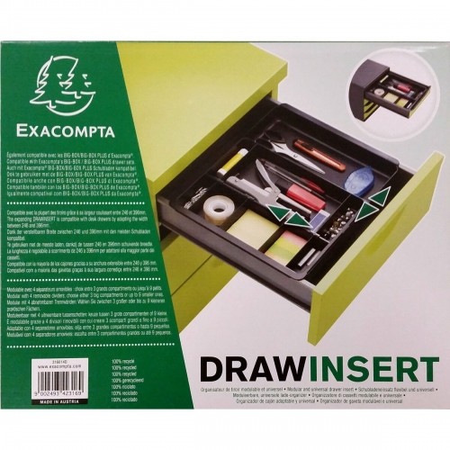 Drawer Organizer Exacompta Drawinsert Black (29,8 x 24,6 x 36 cm) image 2