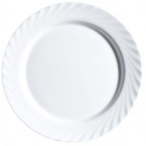Serving Platter Luminarc Trianon White Glass (32,5 cm) (4 Units) image 2