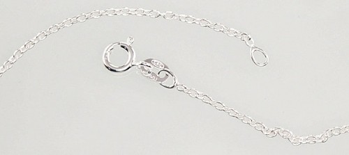 Серебряная цепочка Якорное круглое 1,1 мм #2400086, Серебро 925°, длина: 50 см, 2.5 гр. image 2