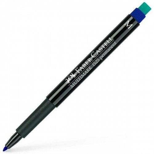 Permanent marker Faber-Castell Multimark 1523 M Blue (10 Units) image 2