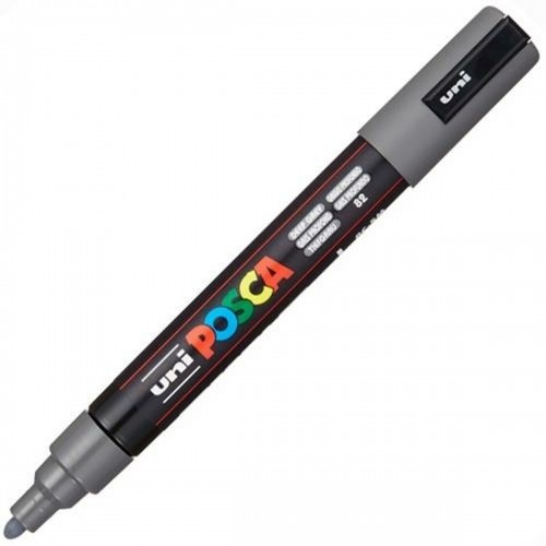 Marker POSCA PC-5M Dark grey (6 Units) image 2