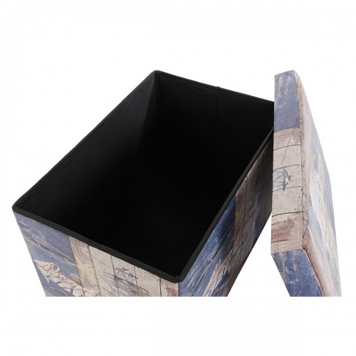 Multi-use Box DKD Home Decor 59 x 40 x 40 cm Polyurethane Multicolour Cardboard Mediterranean (2 Units) image 2