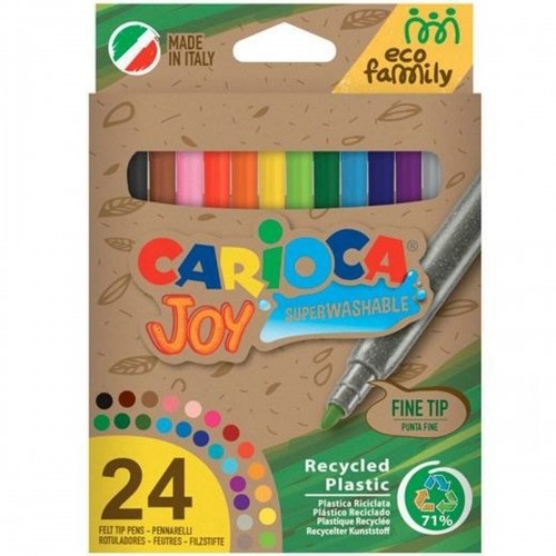Набор маркеров Carioca Joy Eco Family Разноцветный 24 Предметы (24 штук) image 2