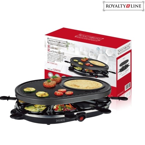 Royalty Line 2 in 1 Electric Grill with 8 Pieces Raclette image 2