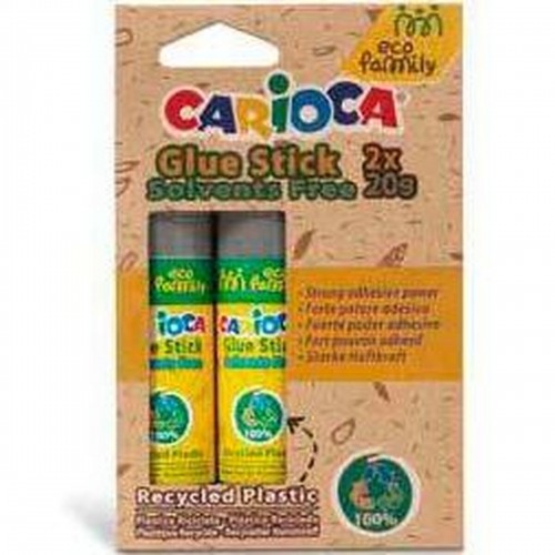 Glue stick Carioca Eco Family 2 Pieces 20 g (24 Units) image 2