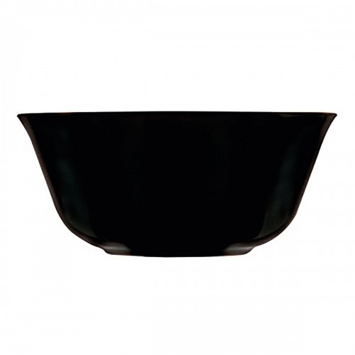 Bowl Luminarc Carine Negro Black Glass 12 cm Multi-use (24 Units) image 2
