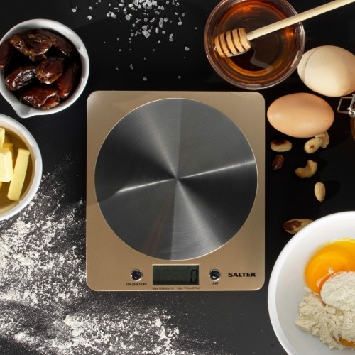 Salter 1036 OLFEU16 Olympic Disc Electronic Digital Kitchen Scales Gold image 2