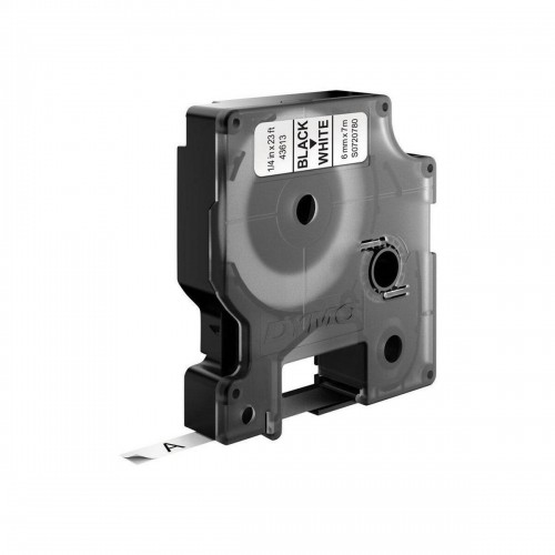 Ламинированная лента для фломастеров Dymo D1 43613 LabelManager™ Белый 6 mm Чёрный (5 штук) image 2