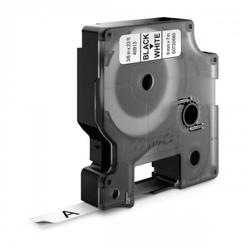 Laminēta lente iekārtu marķēšanai Dymo D1 41913 LabelManager™ Balts 9 mm Melns (5 gb.) image 2