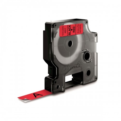 Laminēta lente iekārtu marķēšanai Dymo D1 45017 LabelManager™ Sarkans 12 mm Melns (5 gb.) image 2